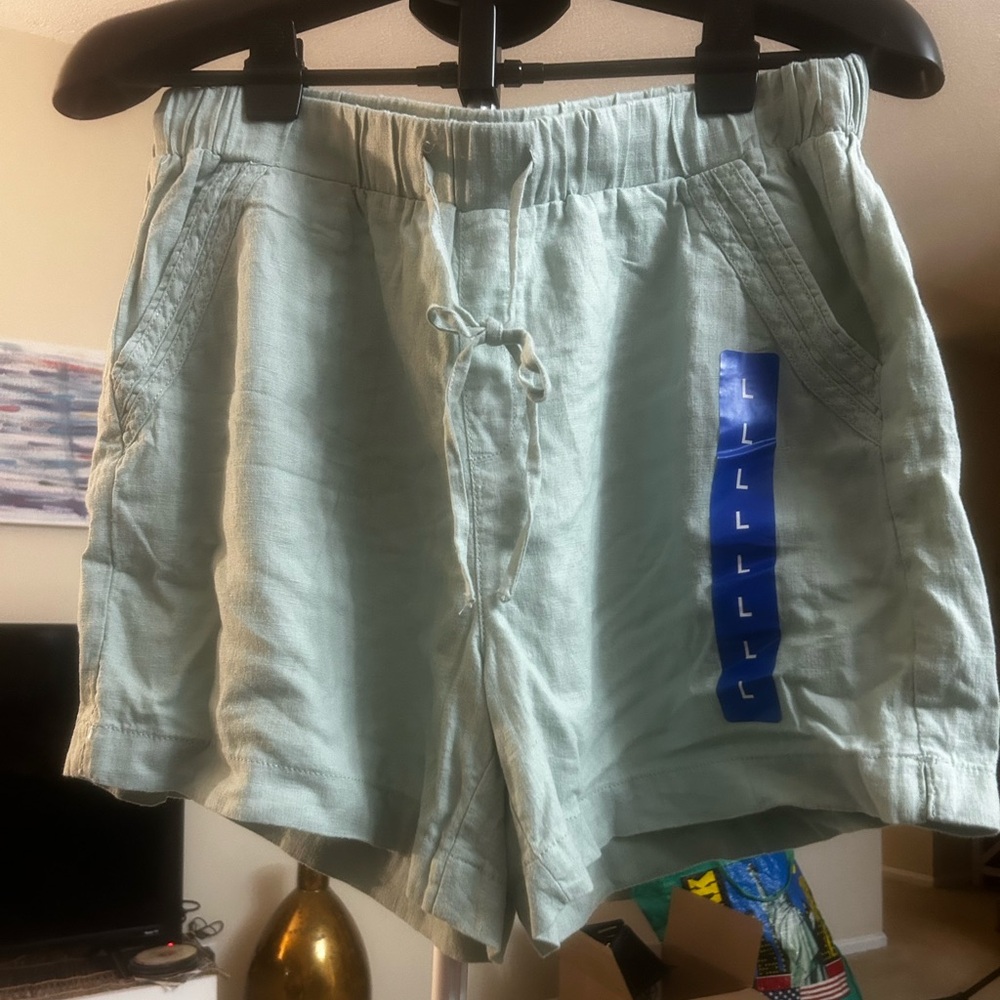 Pick 5 Light Green Casual Shorts